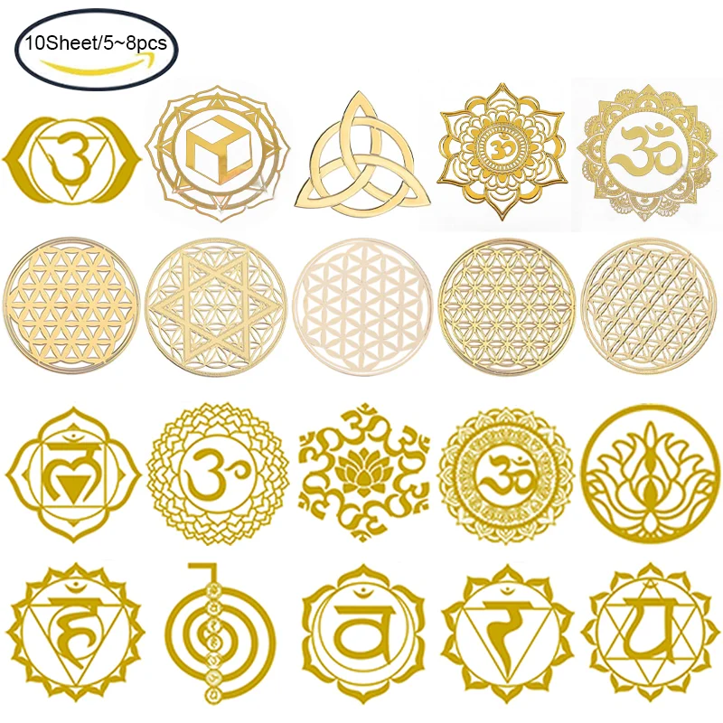 5 ~ 10 шт. золотые металлические наклейки плоские круглые с цветком жизни наклейки для украшения альбома Сделай Сам фото, Скрапбукинг Украшен... 
5 ~ 10 шт. золотые металлические наклейки плоские круглые с цветком жизни наклейки для украшения альбома Сделай Сам фото, Скрапбукинг Украшен...