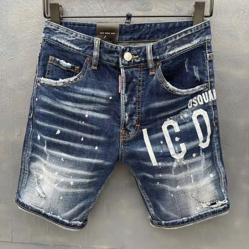 2021 Summer New Dsquared2 Men's Jeans Slim Letters Printed Logo Stretch Ink Shorts Five-Point Pants
2021 Summer New Dsquared2 Men's Jeans Slim Letters Printed Logo Stretch Ink Shorts Five-Point Pants