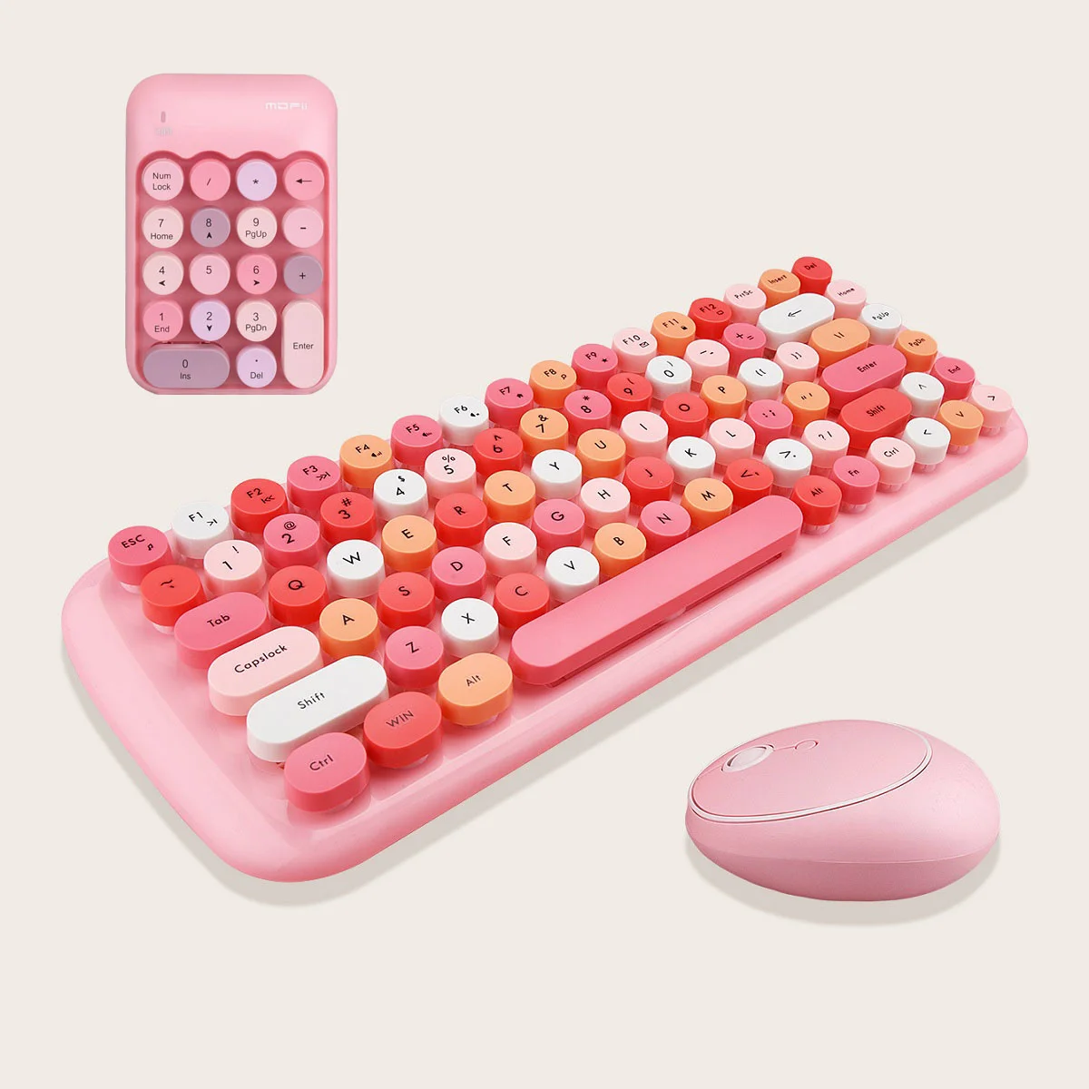 Laptop wireless mouse keyboard kit, 1600dpi wireless mouse, retro, punk, color, 84 round keys
Laptop wireless mouse keyboard kit, 1600dpi wireless mouse, retro, punk, color, 84 round keys