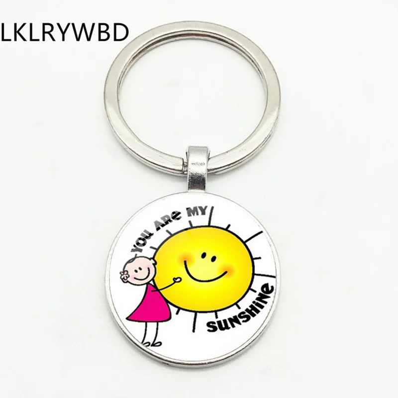 LKLRYWBD Cute Girl You Are My Sunshine Key Ring Key Ring Jewelry Pendant Convex Glass Keychain Friend Gift
LKLRYWBD Cute Girl You Are My Sunshine Key Ring Key Ring Jewelry Pendant Convex Glass Keychain Friend Gift
