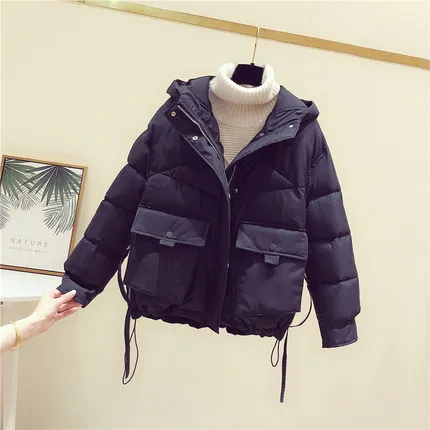 Winter Women Parkas Coat 2020 Solid Hooded Oversized Short Jacket Winter Autumn Big Pockets Female Puffer Jacket Parkas Mujer
Winter Women Parkas Coat 2020 Solid Hooded Oversized Short Jacket Winter Autumn Big Pockets Female Puffer Jacket Parkas Mujer