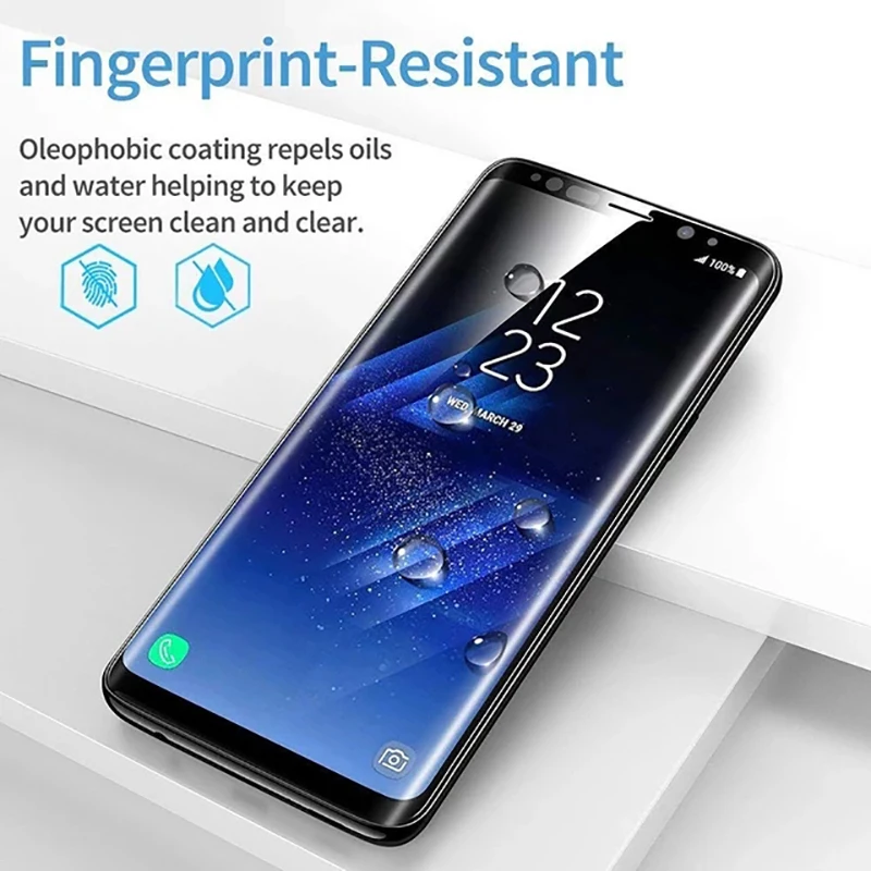 Прозрачная Гидрогелевая пленка полное покрытие для Samsung Galaxy Note 2 3 4 5 neo N7100 N9000 N9100