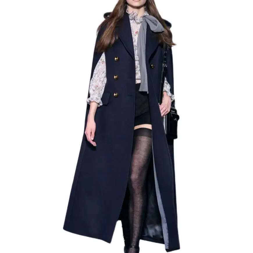 Шерстяное пальто, женское теплое элегантное модное винтажное двубортное пальто-накидка со свободным кроем, длинное пальто
Шерстяное пальто, женское теплое элегантное модное винтажное двубортное пальто-накидка со свободным кроем, длинное пальто