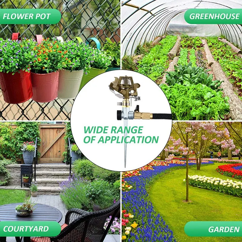 Lawn Sprinkler, Zinc Alloy Garden Sprinkler, with Quick Coupling, Used for Outdoor Garden Irrigation
Lawn Sprinkler, Zinc Alloy Garden Sprinkler, with Quick Coupling, Used for Outdoor Garden Irrigation
