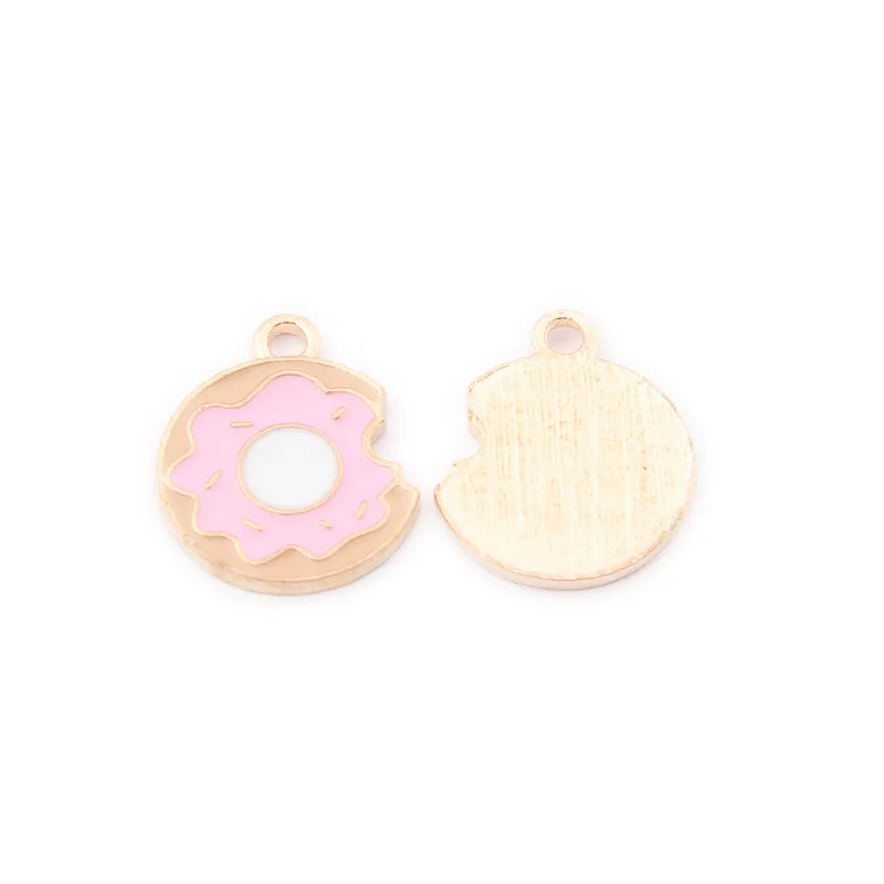 10Pcs 15*19MM Sweet Cute Pink Donuts Cat Paw Metal Pendant Charms For DIY Making Earrings Bracelet Jewelry Supplies
10Pcs 15*19MM Sweet Cute Pink Donuts Cat Paw Metal Pendant Charms For DIY Making Earrings Bracelet Jewelry Supplies