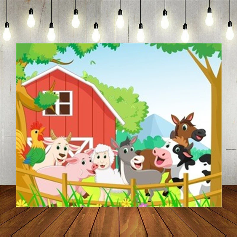 Photo Studio Props Photography Backdrop Cartoon Happy Farm Animal Red House Vinyl Background Kids Birthday Party Decoration
Photo Studio Props Photography Backdrop Cartoon Happy Farm Animal Red House Vinyl Background Kids Birthday Party Decoration
