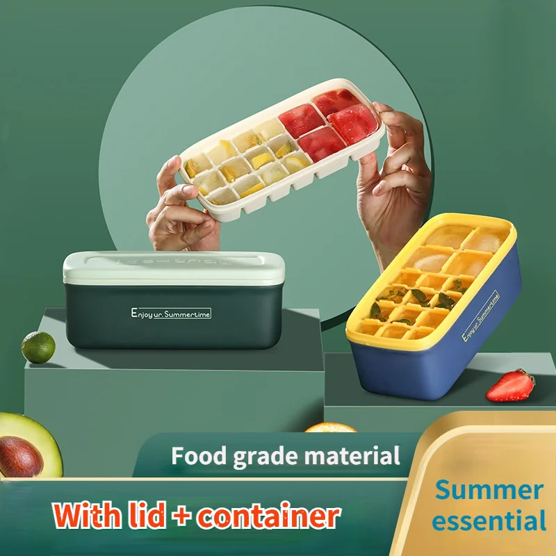 Necessary Food Grade Silica Gel Ice Lattice In Summer Ice Container Small Square Ice Cube Tray with Lid Ice Cube Mold
Necessary Food Grade Silica Gel Ice Lattice In Summer Ice Container Small Square Ice Cube Tray with Lid Ice Cube Mold