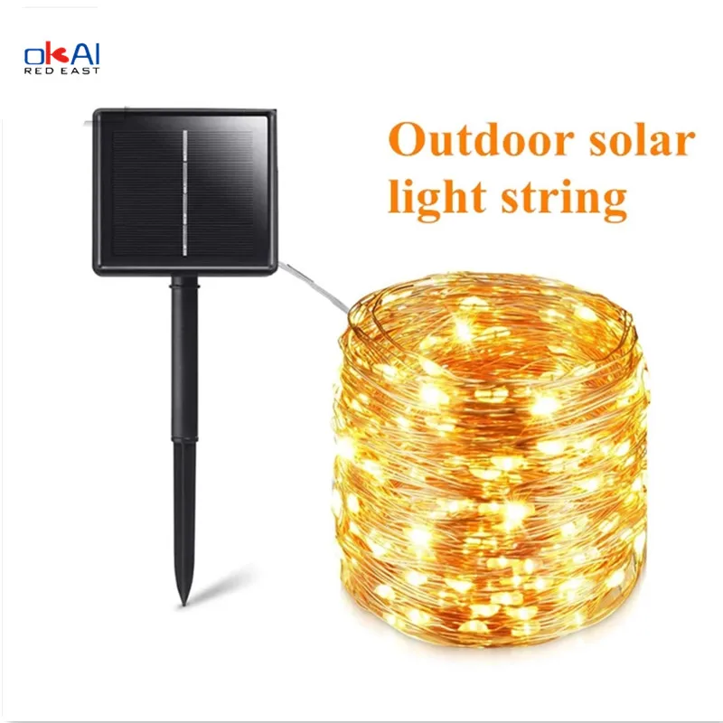 Solar String Fairy Lights 10m 100LED / 5M 50 LED Waterproof Outdoor Garland Solar Power Lamp Christmas for Garden Decoration.
Solar String Fairy Lights 10m 100LED / 5M 50 LED Waterproof Outdoor Garland Solar Power Lamp Christmas for Garden Decoration.