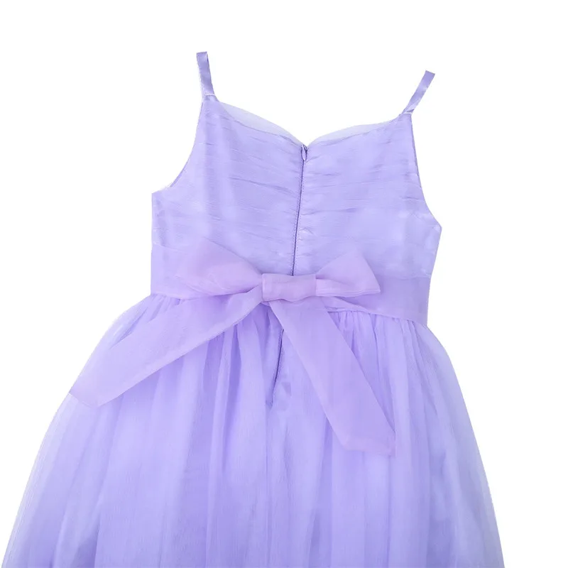 Children Girls Tulle Mesh Spaghetti Straps Princess Dress Kid Flower Girl Dresses for Pageant Wedding Party Holy Communion | Свадьбы и