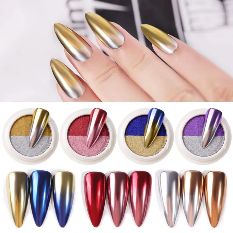 1 Box Dual Colors Solid Magic Mirror Nail Powder Nail Glitter Laser Powder Two-color Gradient Mirror Effect DIY Nails Decoration
1 Box Dual Colors Solid Magic Mirror Nail Powder Nail Glitter Laser Powder Two-color Gradient Mirror Effect DIY Nails Decoration