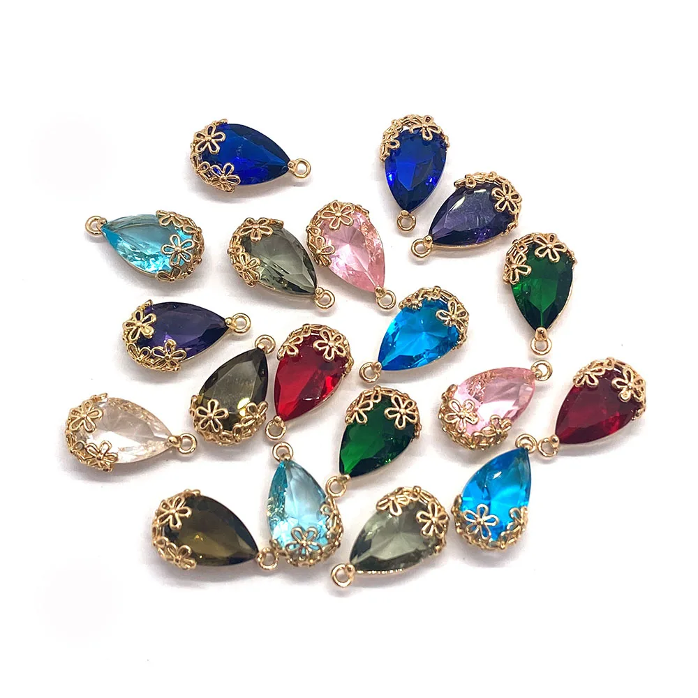 Charms for Jewelry Making ,A Variety of Colors of Pendant Diy Accessories, 10PCS Flower-shaped Metal Inlaid Crystal Jewelry
Charms for Jewelry Making ,A Variety of Colors of Pendant Diy Accessories, 10PCS Flower-shaped Metal Inlaid Crystal Jewelry