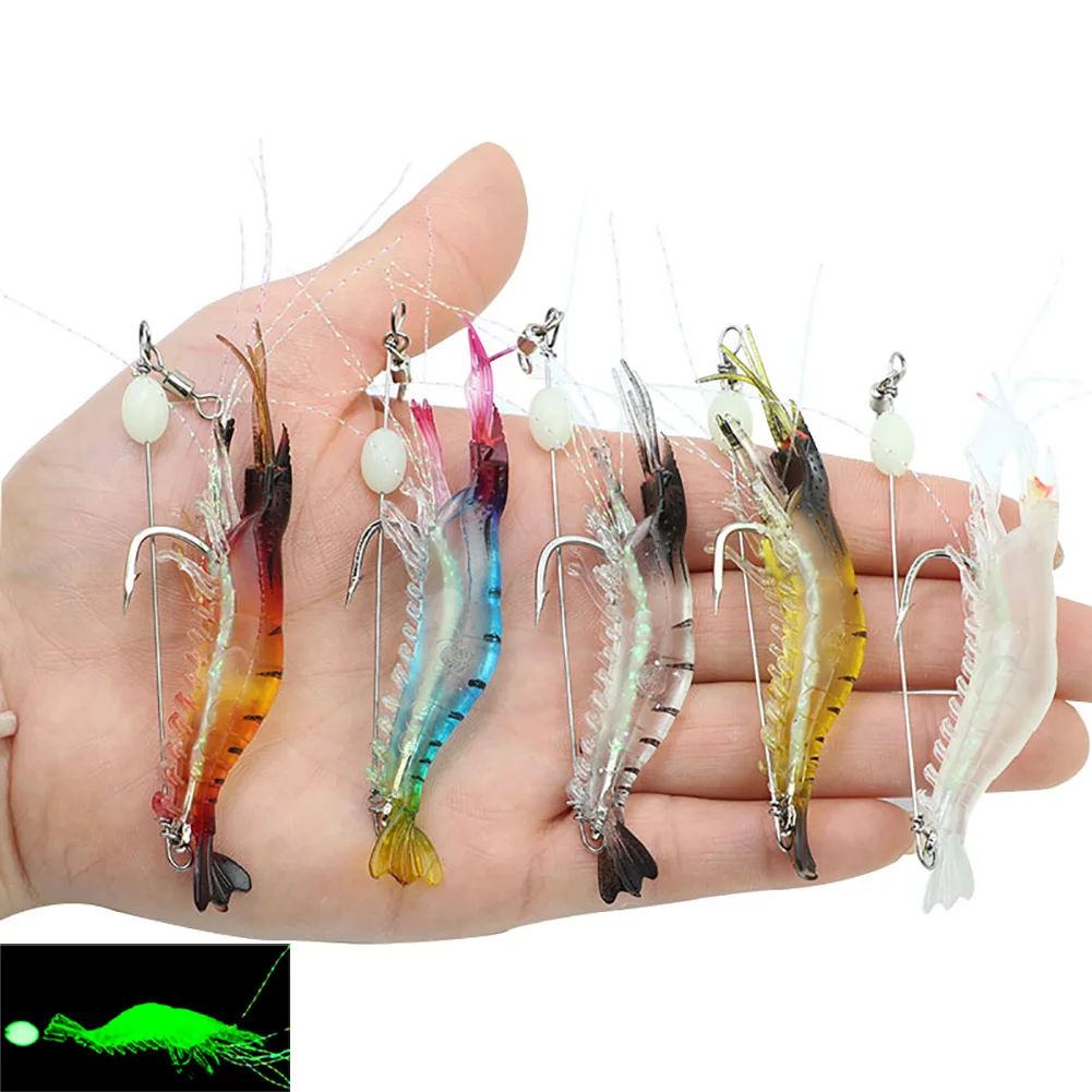 Shrimp Soft Lure Fish Hook Carp Bait Steel Wire Luminous Pearl Artificial Swimbait VIB Trolling River Ocean Saltwater Fishing
Shrimp Soft Lure Fish Hook Carp Bait Steel Wire Luminous Pearl Artificial Swimbait VIB Trolling River Ocean Saltwater Fishing
