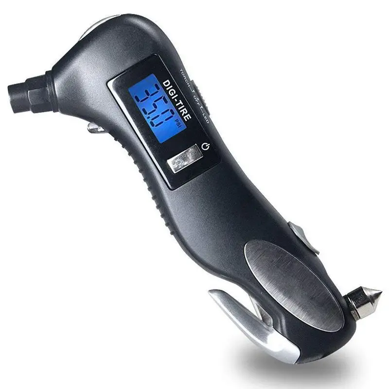 Digital Tire Pressure Gauge, 150PSI with 5 In 1 Rescue Tools of LED Flashlight,Car Window Breaker, Seatbelt Cutter,Red Safety Li
Digital Tire Pressure Gauge, 150PSI with 5 In 1 Rescue Tools of LED Flashlight,Car Window Breaker, Seatbelt Cutter,Red Safety Li