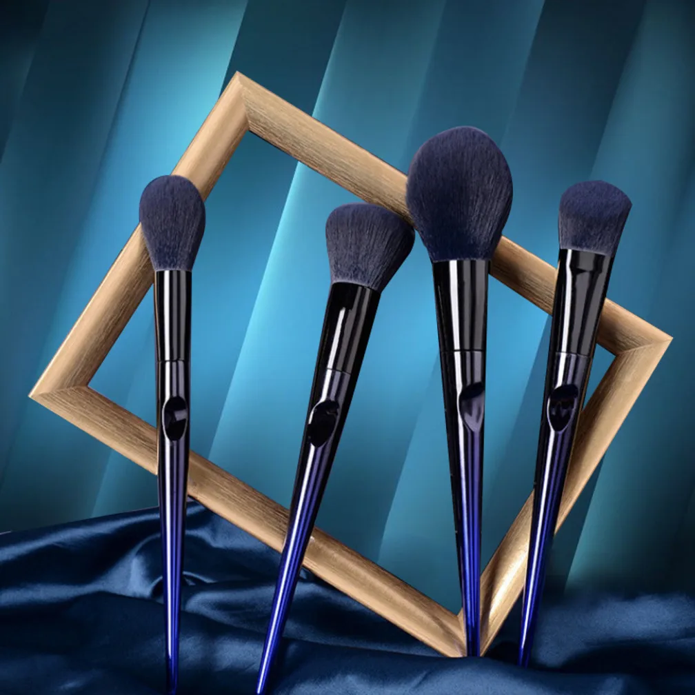 

10pcs Fixed Full Beauty Soft Makeup Brushes Set Blue Enchantress Powder Eyeshadow Blush Foundattion Make Up Docile Tool Brush L1