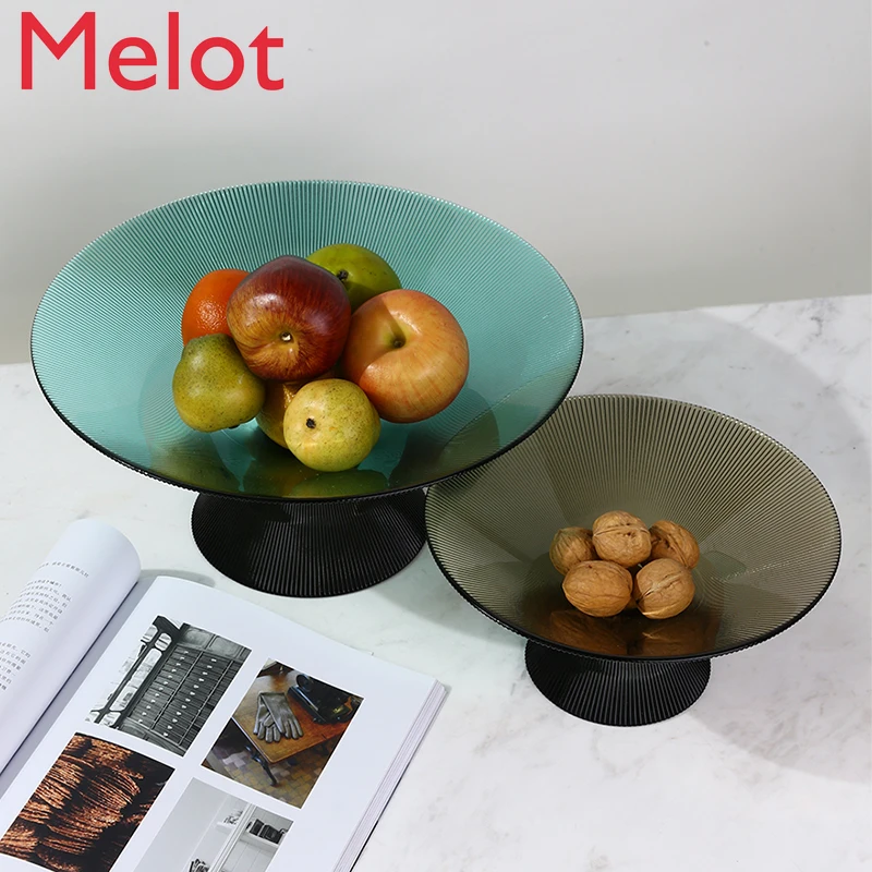 Creative Glass Fruit Plate Living Room Decoration Household Personality Coffee Table Storage Tray Dried Fruit Tray
Creative Glass Fruit Plate Living Room Decoration Household Personality Coffee Table Storage Tray Dried Fruit Tray