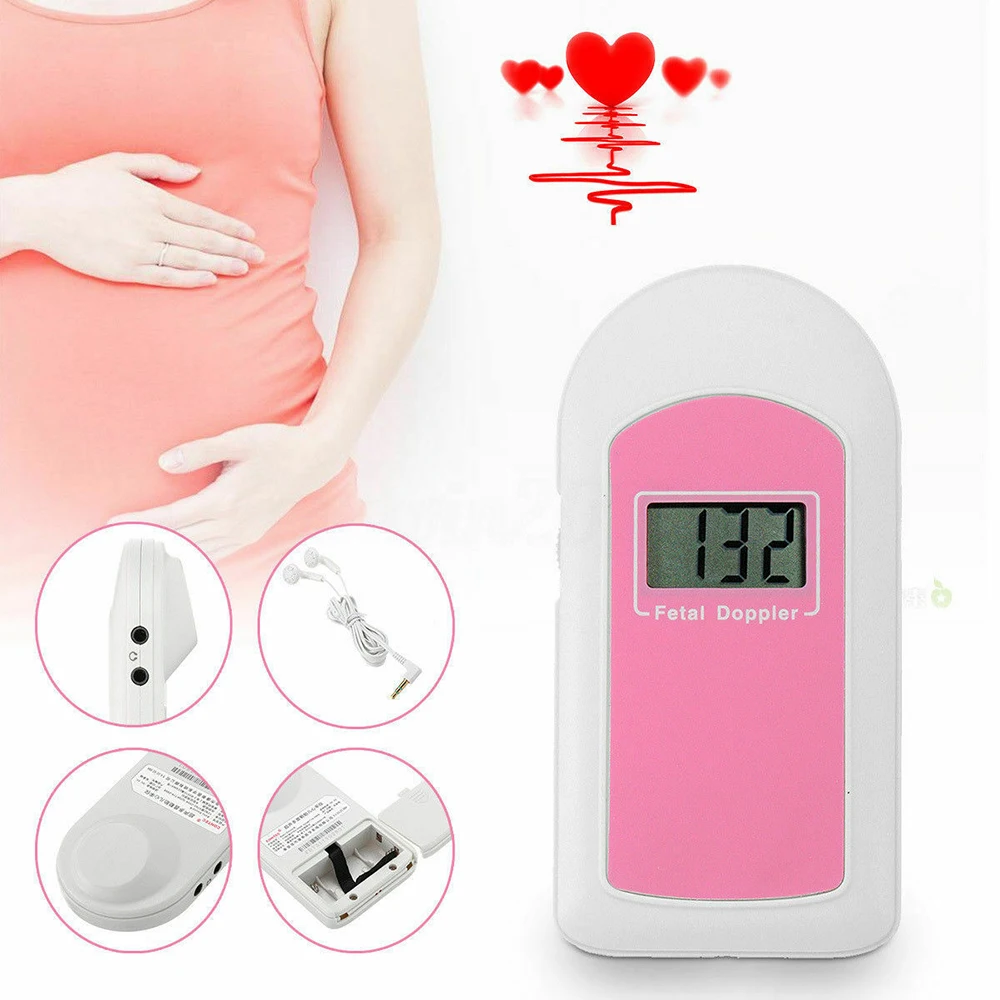 Pink Baby Sound B Hand-held Portable Fetal Doppler Heart rate fetal Monitor Home Pregnancy Baby Fetal Sound Heart Rate Detector
Pink Baby Sound B Hand-held Portable Fetal Doppler Heart rate fetal Monitor Home Pregnancy Baby Fetal Sound Heart Rate Detector