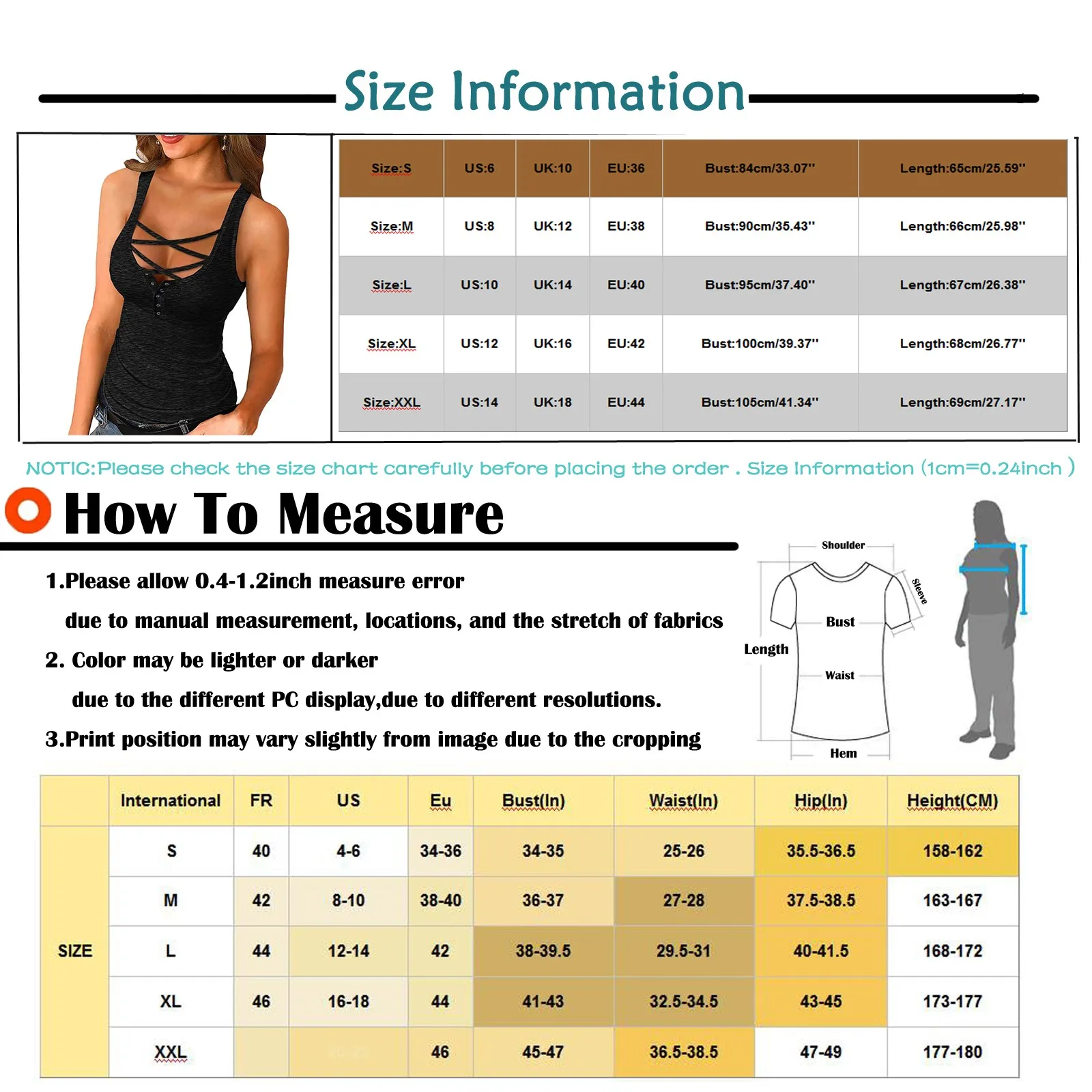 Tee Shirt Femme 90s Aesthetic Women Cross Sexy Summer Sleeveless Shirts Button Down Camis Tank Tops Camisetas De Mujer
Tee Shirt Femme 90s Aesthetic Women Cross Sexy Summer Sleeveless Shirts Button Down Camis Tank Tops Camisetas De Mujer