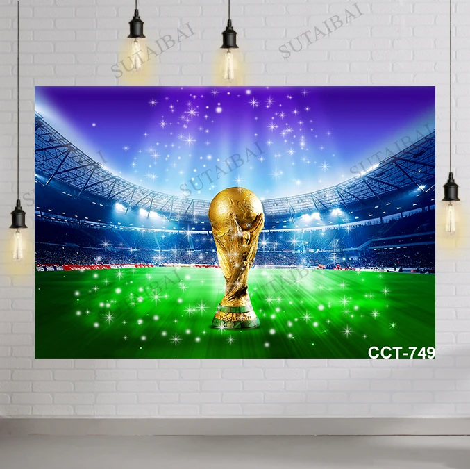 Виниловый фон для детской фотосъемки с изображением футбольного поля 
Виниловый фон для детской фотосъемки с изображением футбольного поля