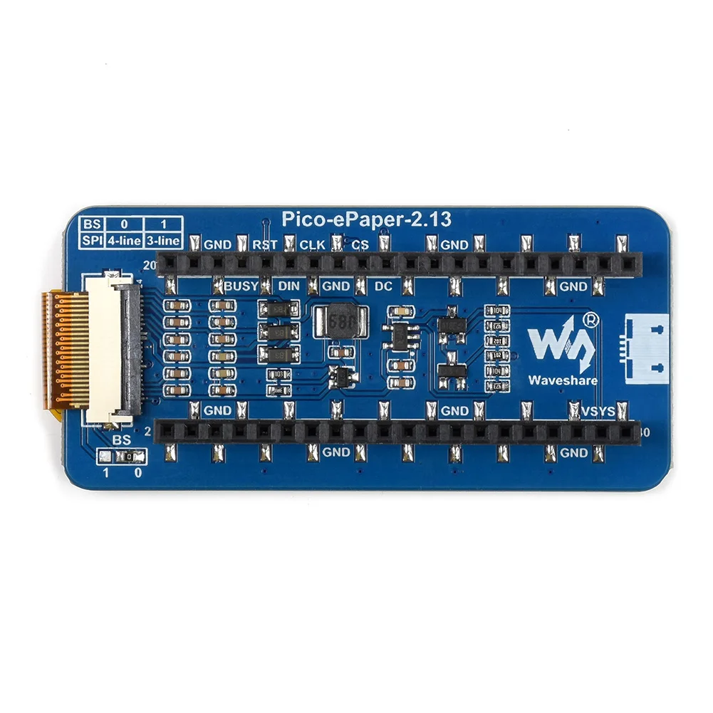 2.13 inch E-Paper E-Ink Display Module 3.3V / 5V 2 Grayscale 250X122 Pixels Black/White SPI Board for Raspberry Pi Pico
2.13 inch E-Paper E-Ink Display Module 3.3V / 5V 2 Grayscale 250X122 Pixels Black/White SPI Board for Raspberry Pi Pico