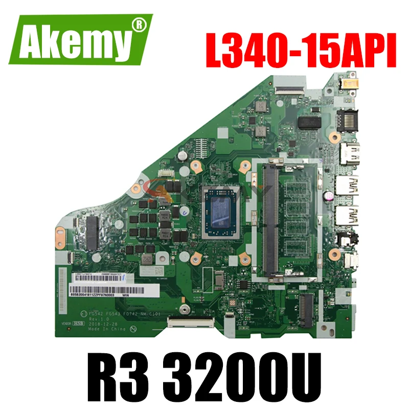 Akemy для Lenovo L340-15API L340-17API V155-15API Материнская плата ноутбука FG542 FG543 FG742 NM-C101 процессор R3 3200U протестированная 100% работа
Akemy для Lenovo L340-15API L340-17API V155-15API Материнская плата ноутбука FG542 FG543 FG742 NM-C101 процессор R3 3200U протестированная 100% работа