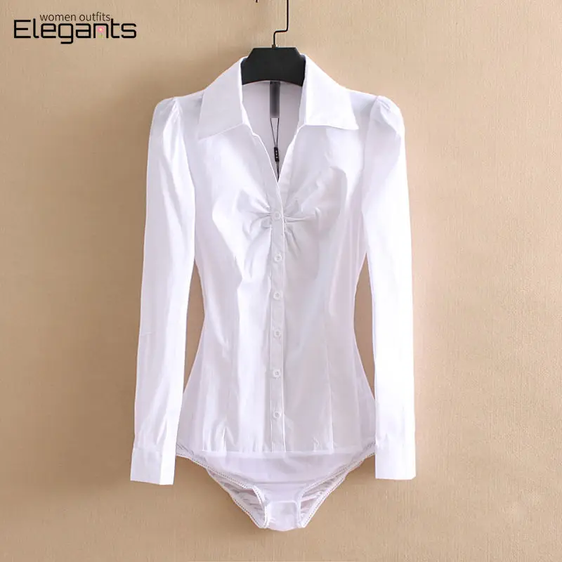 2021 Fashion Women Body Shirts Office Lady Work Wear Overalls Long Sleeve White Bodysuit Female Rompers Elegant Blouses and Tops 
2021 Fashion Women Body Shirts Office Lady Work Wear Overalls Long Sleeve White Bodysuit Female Rompers Elegant Blouses and Tops