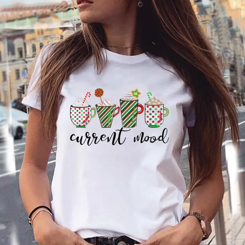 Women Lovely 90s Style Trend T Top Merry Christmas Holiday Print Cartoon Shirt Female Graphic Tee Tshirt New Year T-Shirts
Women Lovely 90s Style Trend T Top Merry Christmas Holiday Print Cartoon Shirt Female Graphic Tee Tshirt New Year T-Shirts