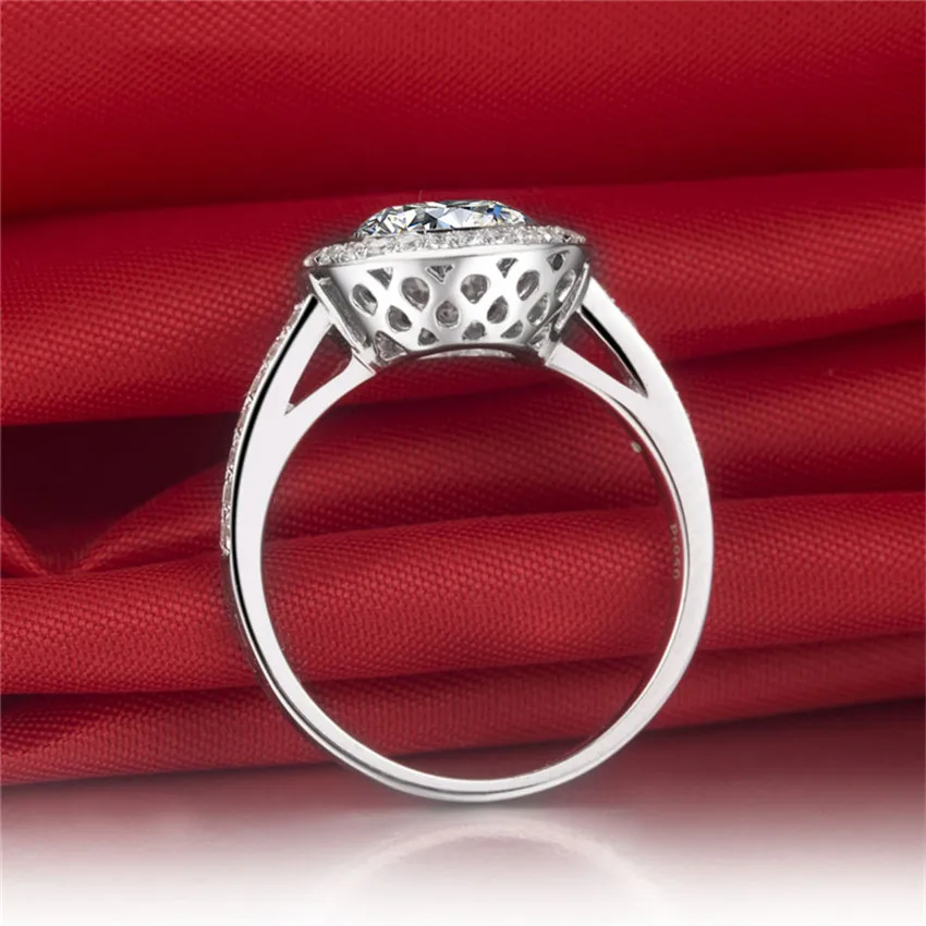 Test Positive 3CT 9mm D-E Moissanite Diamond Ring 925 Sterling Silver White Gold Cover Women Ring Super Jewelry for Her 
Test Positive 3CT 9mm D-E Moissanite Diamond Ring 925 Sterling Silver White Gold Cover Women Ring Super Jewelry for Her