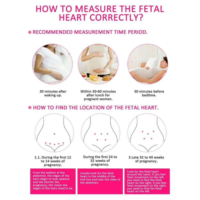 Upgraded 3.0MHz Doppler Fetal Heart Rate Monitor Home Pregnancy Baby Fetal Sound Heart Rate Detector LCD Display No Radiation
Upgraded 3.0MHz Doppler Fetal Heart Rate Monitor Home Pregnancy Baby Fetal Sound Heart Rate Detector LCD Display No Radiation
