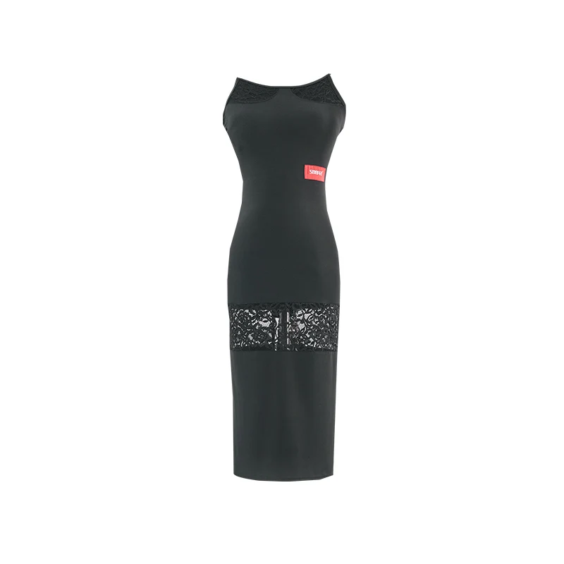 Latin Clothing Slit Long Black Dress Women Backless Lace Dresses Salsa Dress Latin Dance Competition Practice Clothes SL5068
Latin Clothing Slit Long Black Dress Women Backless Lace Dresses Salsa Dress Latin Dance Competition Practice Clothes SL5068