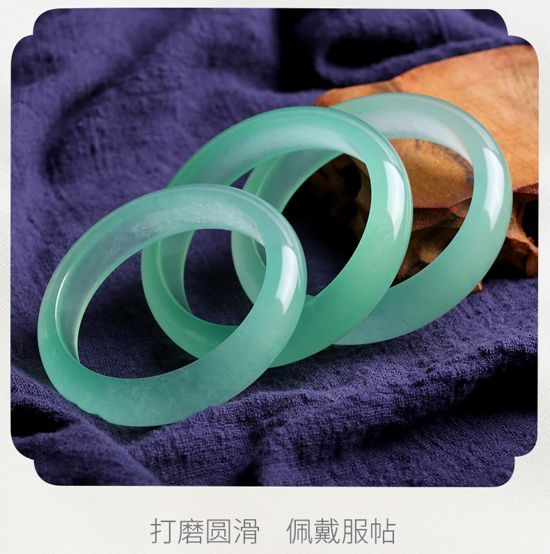 Free Certificate Natural Burmese Jadeite 54-64mm Ice Green Bracelet Elegant Princess Jewelry Best Gift Present
Free Certificate Natural Burmese Jadeite 54-64mm Ice Green Bracelet Elegant Princess Jewelry Best Gift Present