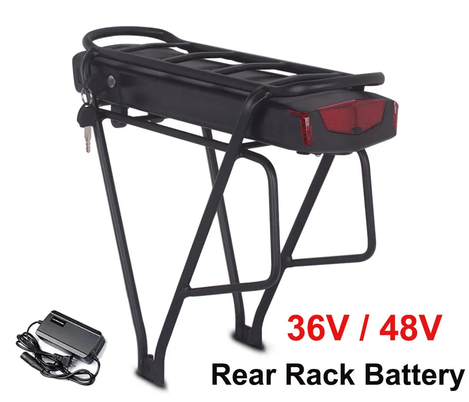 36V 48V 10.4Ah 13Ah 18650 Lithium Ion Ebike Rear Rack Battery Luggage Rack Batteries With BMS For 500W 750W 1000W Electric Motor
36V 48V 10.4Ah 13Ah 18650 Lithium Ion Ebike Rear Rack Battery Luggage Rack Batteries With BMS For 500W 750W 1000W Electric Motor