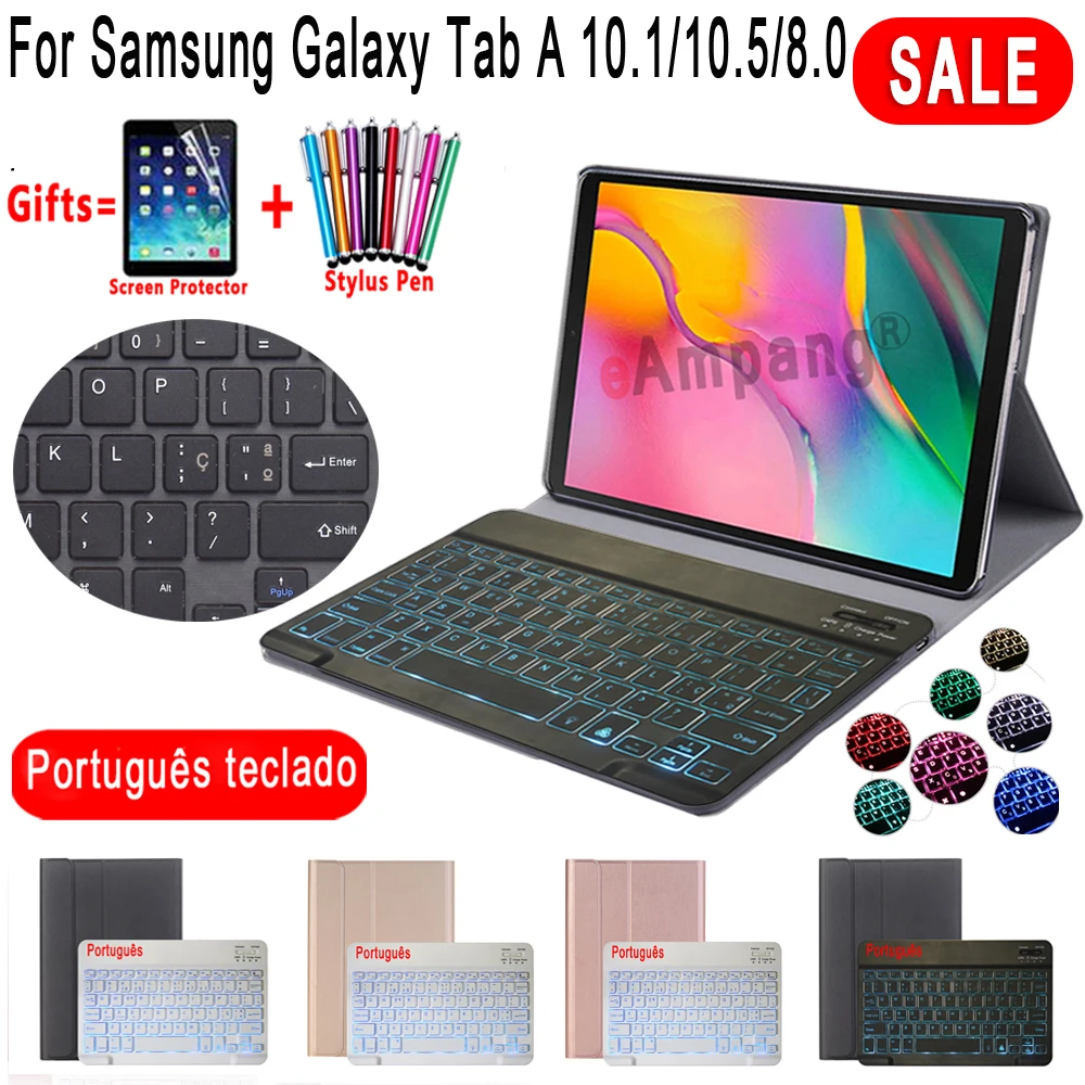 Чехол с португальской клавиатурой для Samsung Galaxy Tab A 8, 8,0, 10,1, 2019, 10,5, 2018, SM T290, T295, P200, P205, T510, T515, T590, T595, с подсветкой
Чехол с португальской клавиатурой для Samsung Galaxy Tab A 8, 8,0, 10,1, 2019, 10,5, 2018, SM T290, T295, P200, P205, T510, T515, T590, T595, с подсветкой