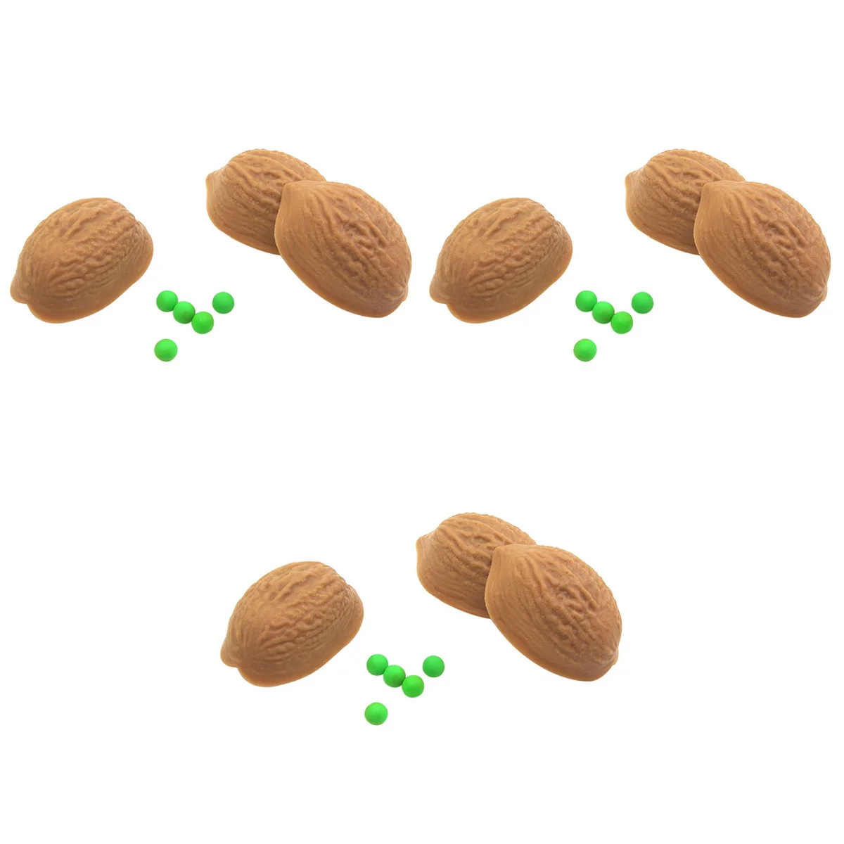 3 шт., 3 грецких ореха и 5 шариков
3 шт., 3 грецких ореха и 5 шариков