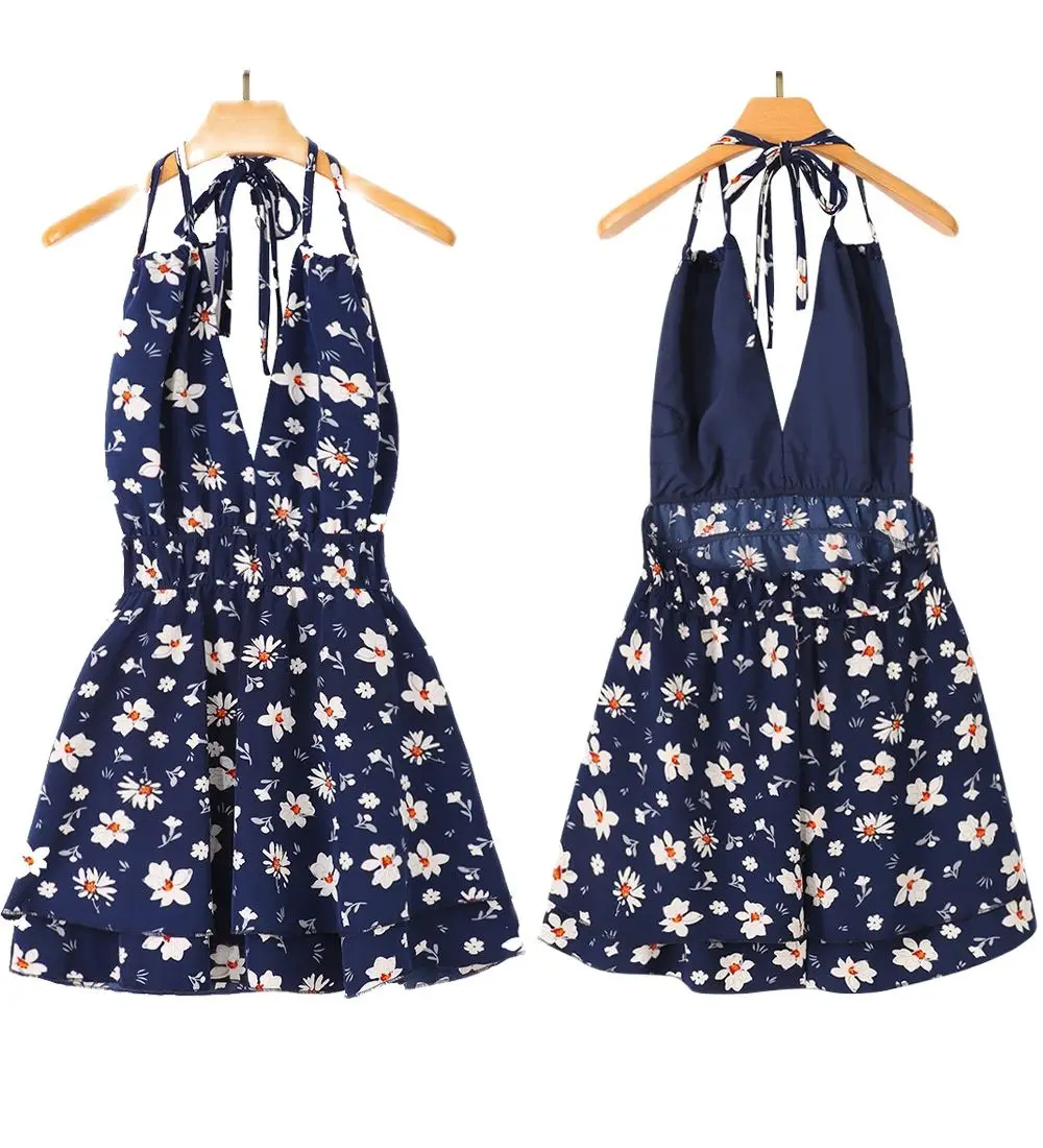 2021 Summer Ladies Beach Print Sexy Sling Mini Skirt Sleeveless V-Neck Dress
2021 Summer Ladies Beach Print Sexy Sling Mini Skirt Sleeveless V-Neck Dress