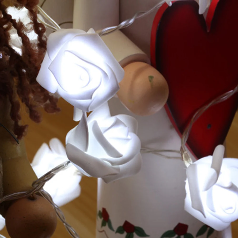 String lights 2m 20led 65mm large rose flower light multiple colors Christmas holiday Valentine's Day wedding decoration light
String lights 2m 20led 65mm large rose flower light multiple colors Christmas holiday Valentine's Day wedding decoration light
