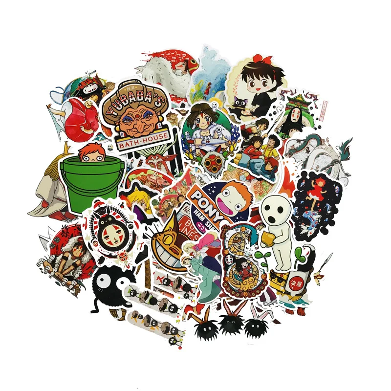 Japanese Anime Ghibli Stickers Hayao Miyazaki Totoro Spirited Away Luggage Laptop Phone Sticker Aesthetic Scrapbook Material
Japanese Anime Ghibli Stickers Hayao Miyazaki Totoro Spirited Away Luggage Laptop Phone Sticker Aesthetic Scrapbook Material