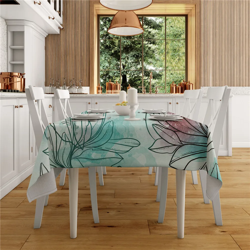 Leaves Printed Linen Tablecloth Waterproof Oilproof Rectangular Table Cloth Wedding Party Kitchen Tablecloths Dining Table Cover
Leaves Printed Linen Tablecloth Waterproof Oilproof Rectangular Table Cloth Wedding Party Kitchen Tablecloths Dining Table Cover