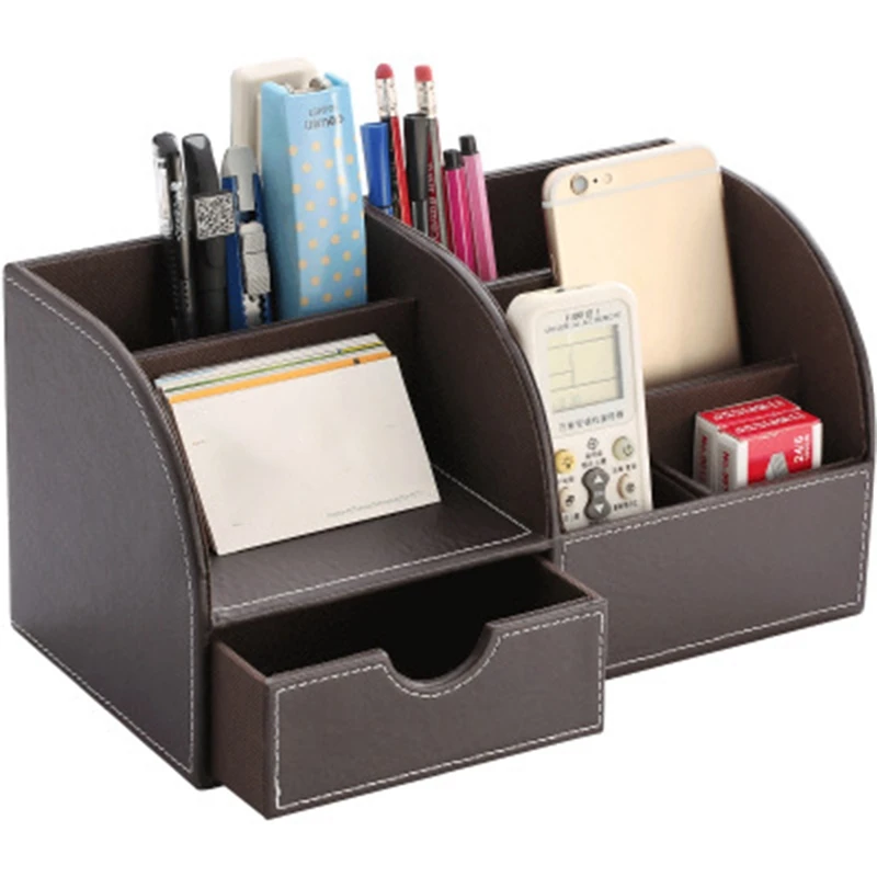 High Grade PU Leather Desk Organizer Wooden Pen Holder Pencil Box Desk Storage Box Bin Stationery Pen Stand Containers
High Grade PU Leather Desk Organizer Wooden Pen Holder Pencil Box Desk Storage Box Bin Stationery Pen Stand Containers