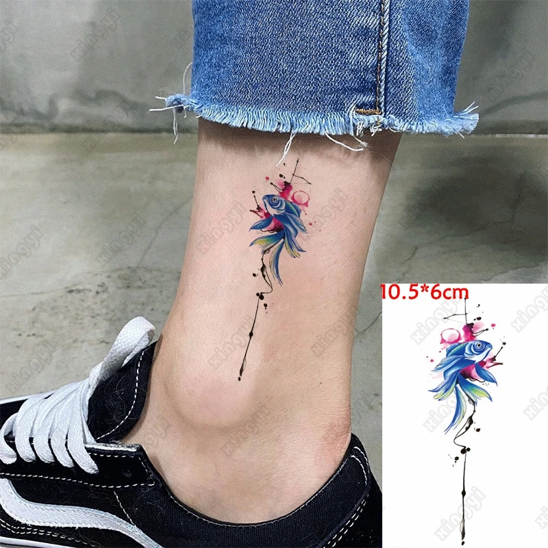 Small Size Waterproof Temporary Tattoo Sticker Watercolor Fish Snake Flowers Girls Tatoo Water Transfer Flash Tatto Man Woman
Small Size Waterproof Temporary Tattoo Sticker Watercolor Fish Snake Flowers Girls Tatoo Water Transfer Flash Tatto Man Woman