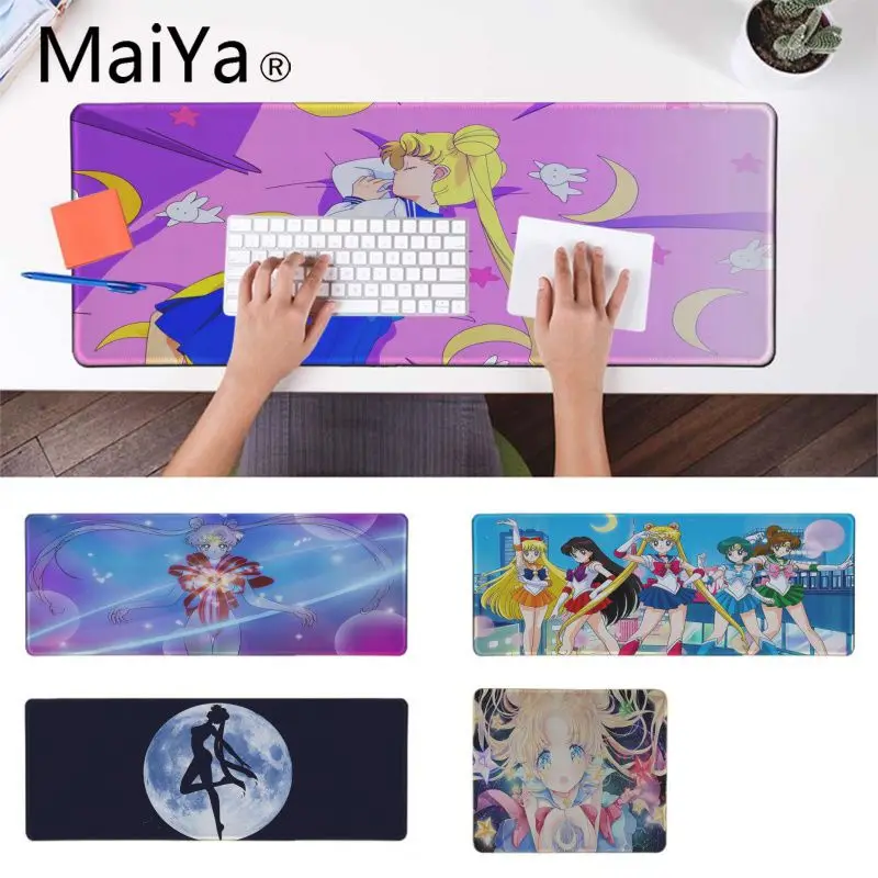 MaiYa Sailor Moon аниме уникальный настольный коврик игровой для мыши Россия резиновый