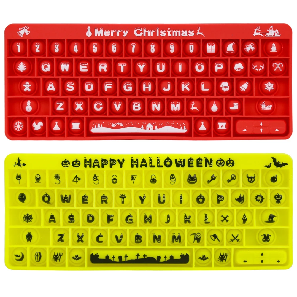 Keyboard Push Bubble Fidget Toys Antistress Toy Interative Kids Adult Sensory Finger Squeezing Game Christmas/Halloween Gifts#20
Keyboard Push Bubble Fidget Toys Antistress Toy Interative Kids Adult Sensory Finger Squeezing Game Christmas/Halloween Gifts#20