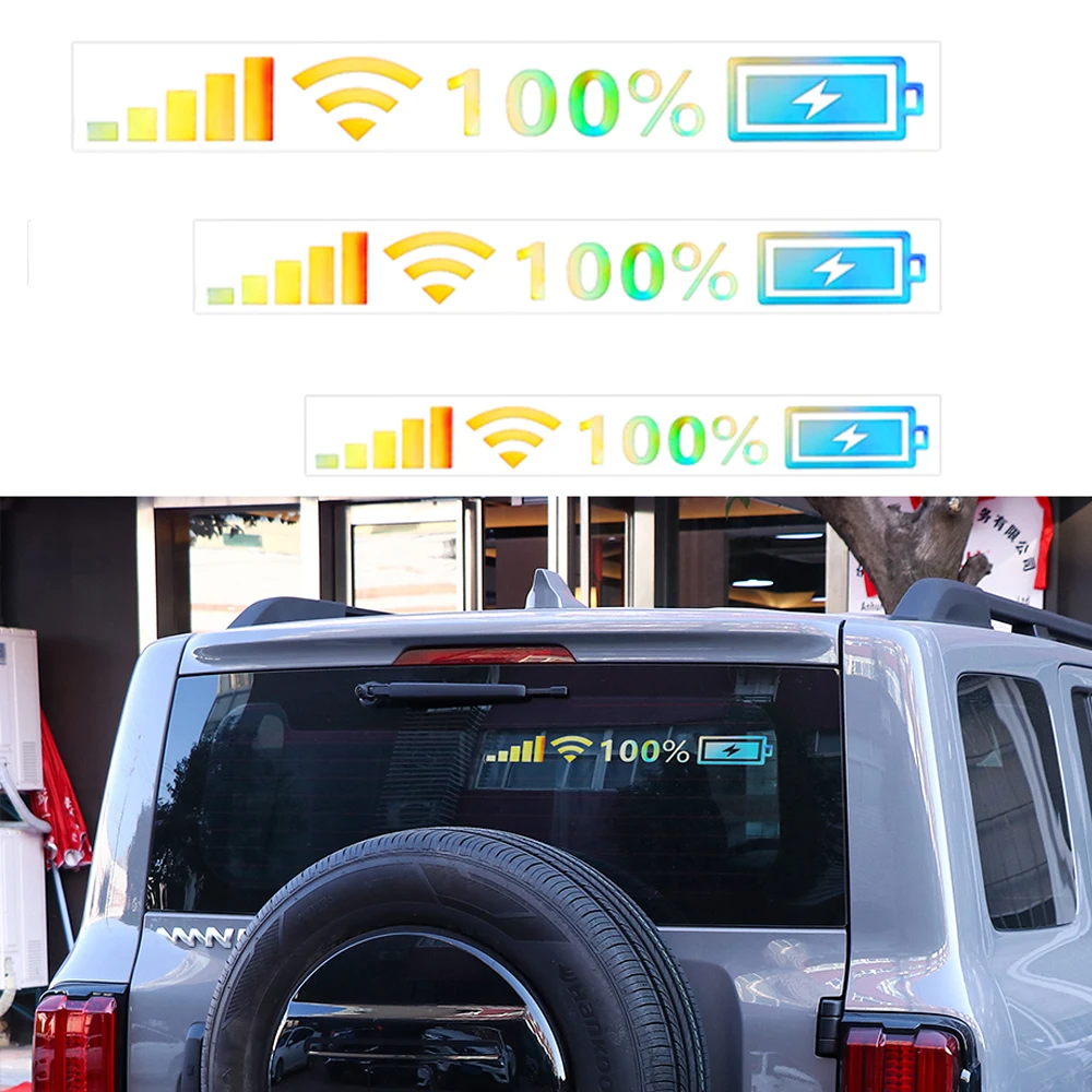1PC Reflective Car Sticker Mobile Phone Signal Sign Wifi Remaining Battery Display Auto Decal Windshield Body Decor Car Accessor
1PC Reflective Car Sticker Mobile Phone Signal Sign Wifi Remaining Battery Display Auto Decal Windshield Body Decor Car Accessor