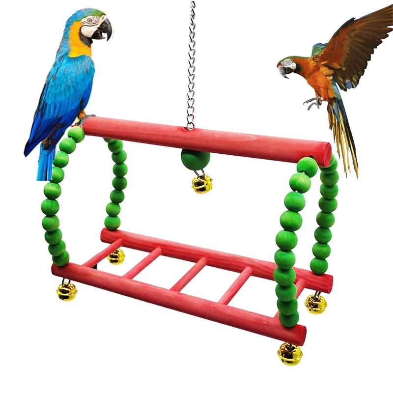 Parrot Bird Toys Macaw Hanging Ladder with Bells Bites Chew Toy Christmas Cage Decor Cockatoo Stand Rack Swing Bird Toy Pet Bird
Parrot Bird Toys Macaw Hanging Ladder with Bells Bites Chew Toy Christmas Cage Decor Cockatoo Stand Rack Swing Bird Toy Pet Bird