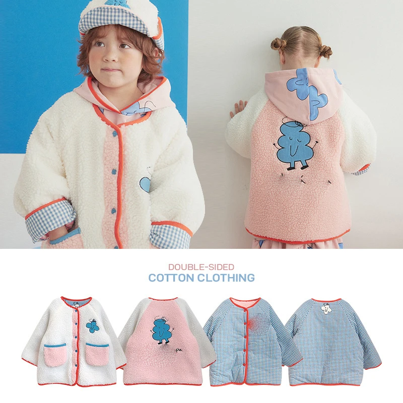 Winter Double-sided Children's Coats Plus Wool Baby Outerwear High Quality Kid Clothes Keep Warm Windbreaker Outfit
Winter Double-sided Children's Coats Plus Wool Baby Outerwear High Quality Kid Clothes Keep Warm Windbreaker Outfit