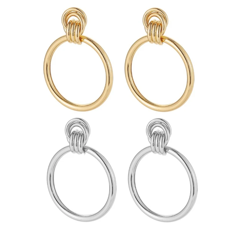 Metal Drop Earrings Stainless Steel Simple Circle Earrings For Women Daily Jewelry
Metal Drop Earrings Stainless Steel Simple Circle Earrings For Women Daily Jewelry