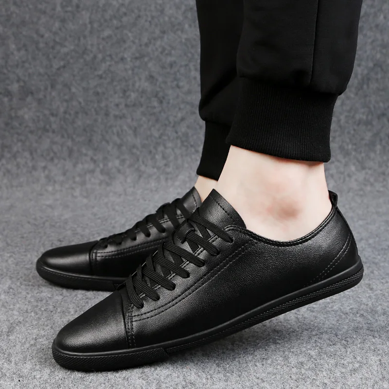 Mens genuine leather Shoes Men Flats Breathable Sneakers Fashion Brand Flat Shoes Lace-up Mens Leisure Shoes Walking Sneakers a4
Mens genuine leather Shoes Men Flats Breathable Sneakers Fashion Brand Flat Shoes Lace-up Mens Leisure Shoes Walking Sneakers a4