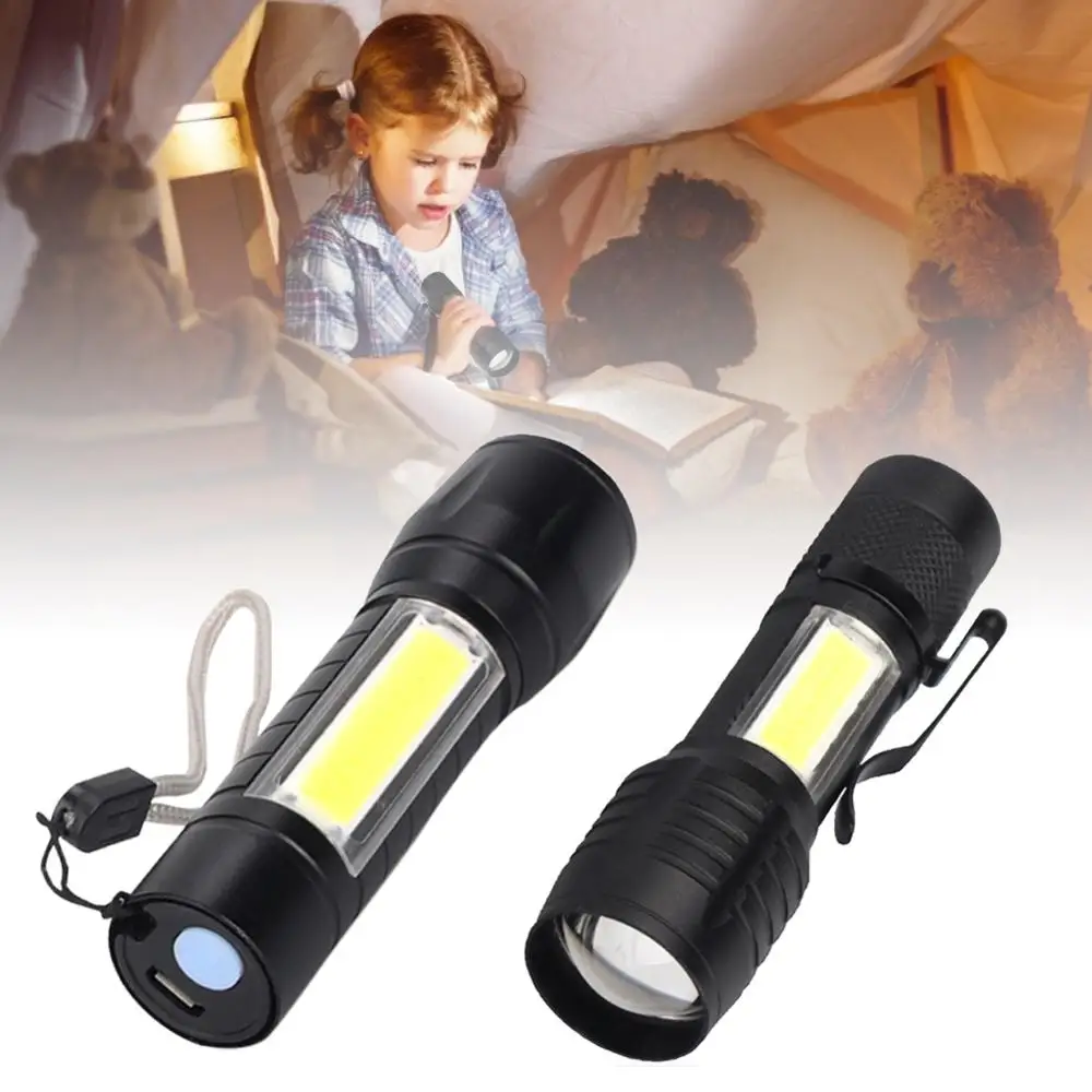Portable LED Rechargable Flashlight COB XPE LED Torch Waterproof Camping Lantern Zoomable Focus Light Flashlight
Portable LED Rechargable Flashlight COB XPE LED Torch Waterproof Camping Lantern Zoomable Focus Light Flashlight