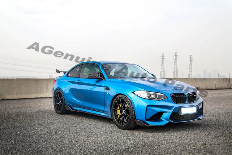 Full carbon fiber car front bumper apron lips front bumper splitters for BMW M2 F87
Full carbon fiber car front bumper apron lips front bumper splitters for BMW M2 F87