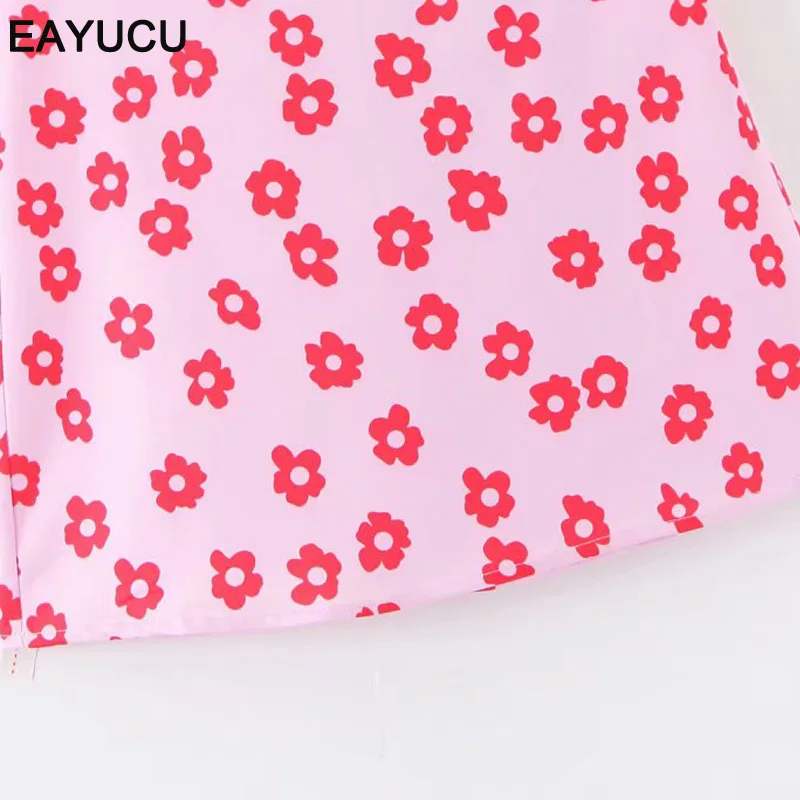 EAYUCU women sweet floral pattern mini skirt back zipper A line stylish female streetwear chic A line skirts mujer EB003
EAYUCU women sweet floral pattern mini skirt back zipper A line stylish female streetwear chic A line skirts mujer EB003