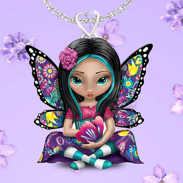 2021 New Beautiful Butterfly Girl Necklace Decoration Salon Pendant Copper Resin Fashion Pendant Home Decor Kawaii Accessories 
2021 New Beautiful Butterfly Girl Necklace Decoration Salon Pendant Copper Resin Fashion Pendant Home Decor Kawaii Accessories